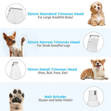 Low Noise Dog Clippers Kit Cordless 4-in-1 Grooming for Pets
