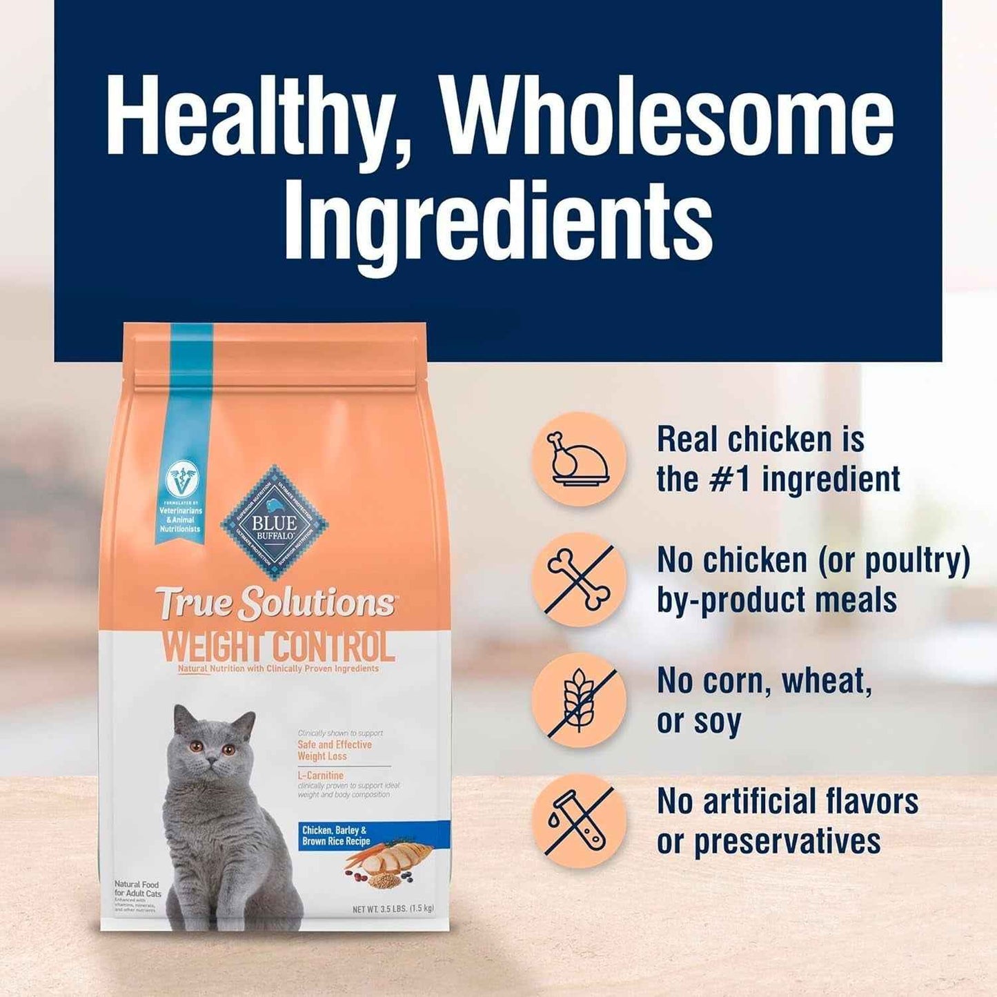 Blue Buffalo Weight Control Cat Food: Healthy Weight Formula