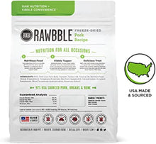 BIXBI Rawbble Pork Recipe: Freeze Dried Dog Food, 97% Meat - HuckMB Pet Supply