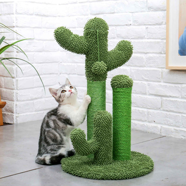 23" Cactus Cat Scratcher Post with Sisal Surface for Cats