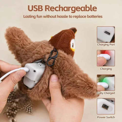 Rechargeable Flapping Cat Toy – Interactive Fun for Cats