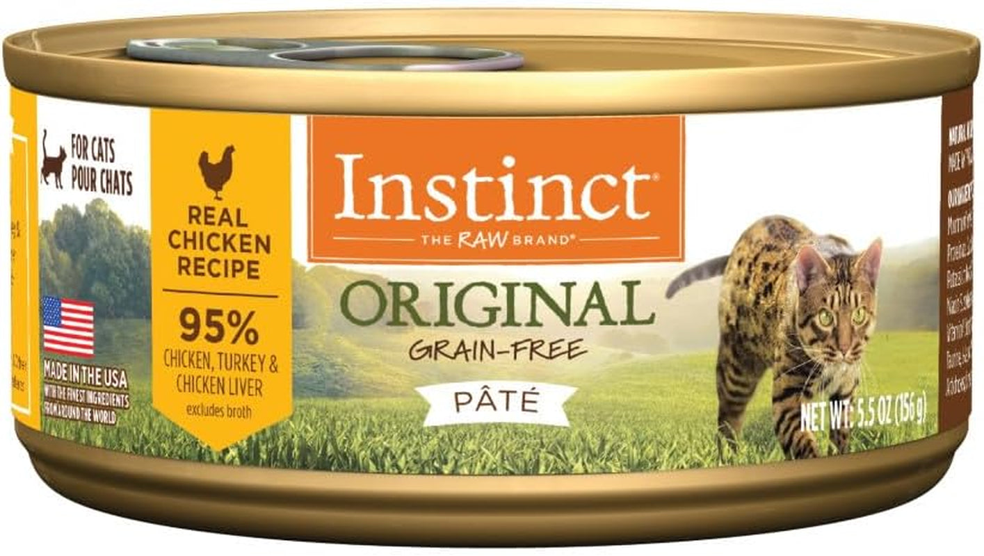 High Protein Grain Free Wet Cat Food Instinct Chicken Recipe - HuckMB Pet Supply
