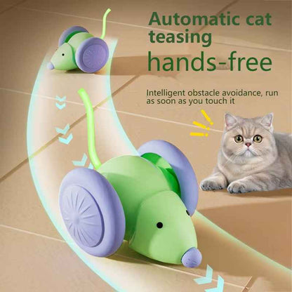 Interactive Cat Toy: Electric Mouse with Obstacle Avoidance