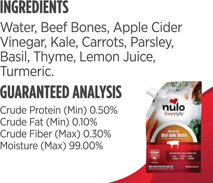 Nulo Freestyle Bone Broth Topper - Boost Skin & Coat Health