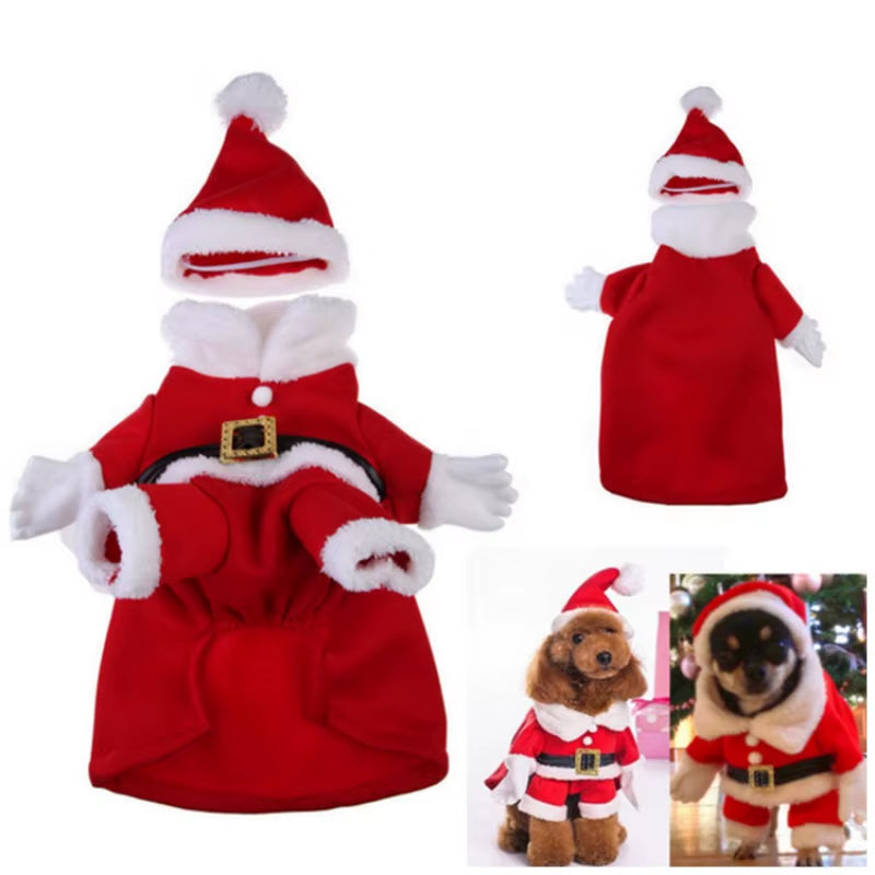 Christmas Pet Costume for Cats and Dogs - Warm 3D Fleece - HuckMB Pet Supply