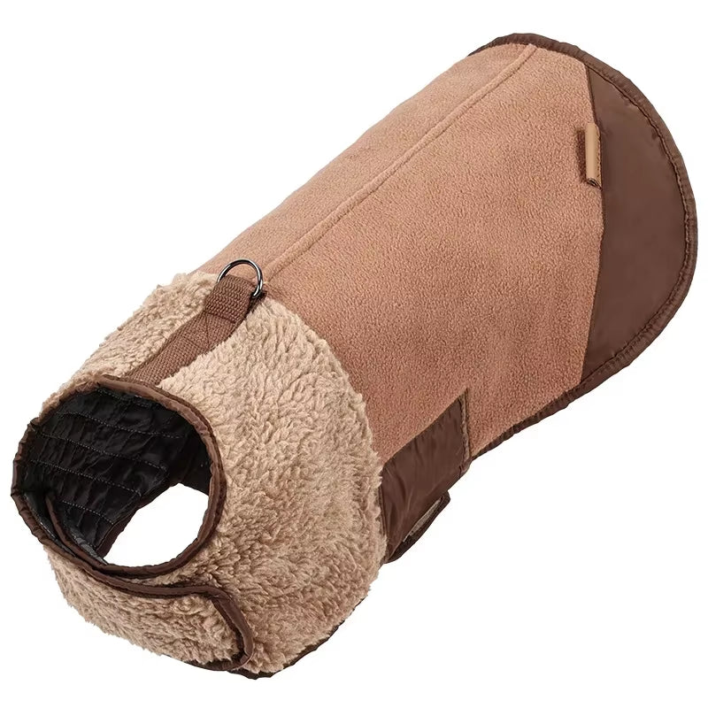 Warm Fleece Dog Jacket: Cozy Winter Coat for All Dogs - HuckMB Pet Supply