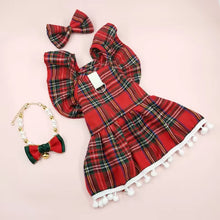 Festive Christmas Dog Dresses for Small Pets Cozy Collection - HuckMB Pet Supply