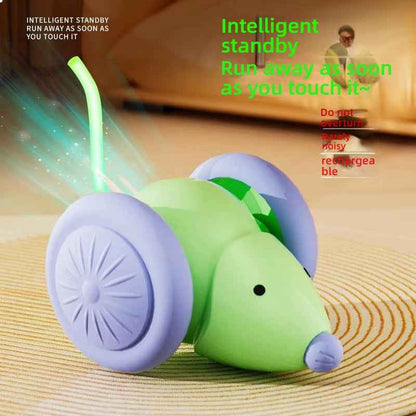 Interactive Cat Toy: Electric Mouse with Obstacle Avoidance