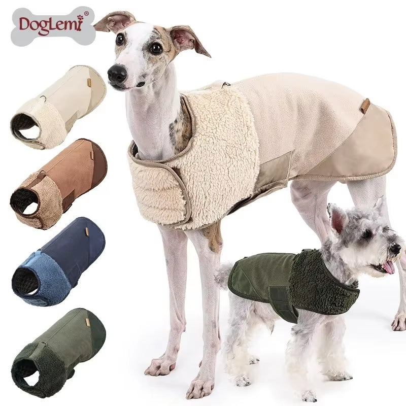 Warm Fleece Dog Jacket: Cozy Winter Coat for All Dogs - HuckMB Pet Supply