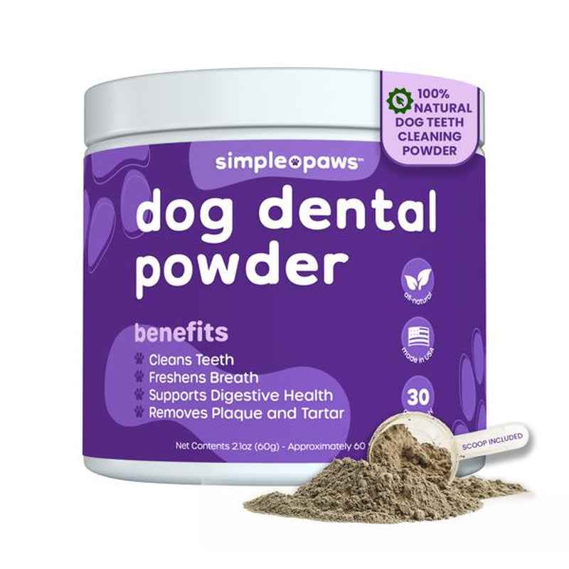 Natural Dog Dental Powder for Clean Teeth & Fresh Breath