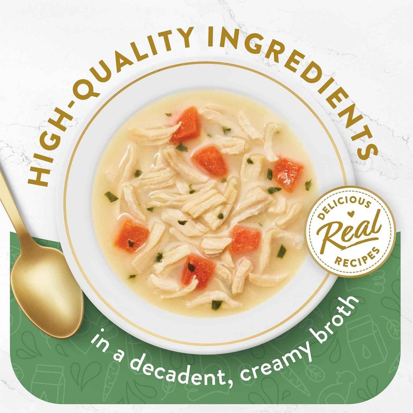 Purina Fancy Feast Senior Cat Broth Toppers White Chicken