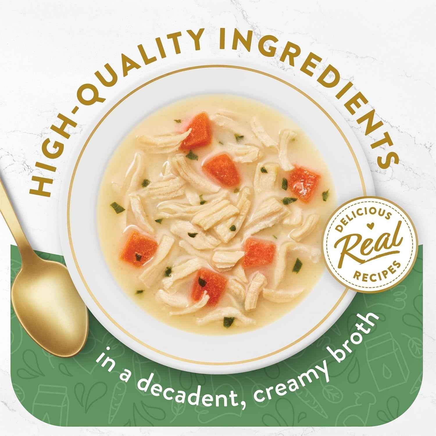 Purina Fancy Feast Senior Cat Broth Toppers White Chicken