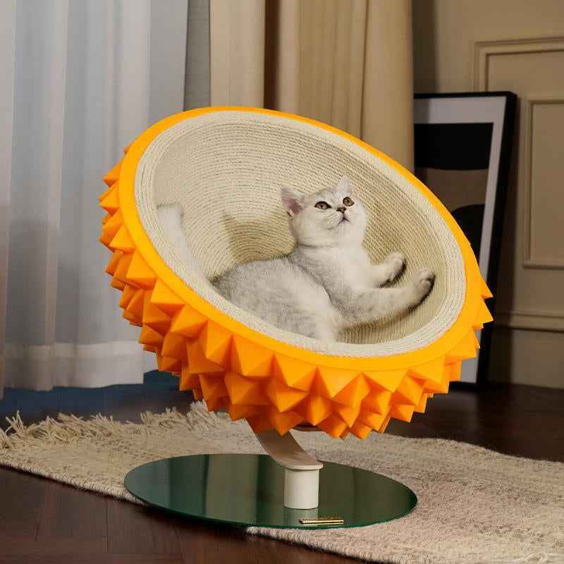 Durian Cat Scratching Bed - 3-in-1 Cozy and Durable House
