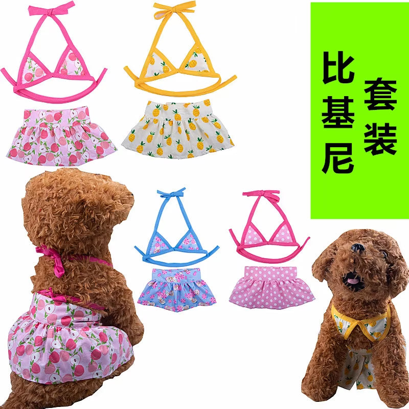 Pet Bikini Swimwear: Cool Summer Vests for Cats & Dogs - HuckMB Pet Supply