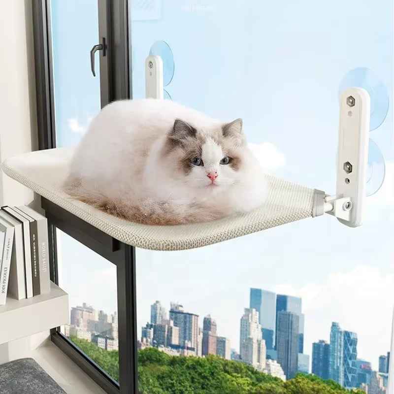 Foldable Cat Window Hammock - Secure, Windowsill Perch