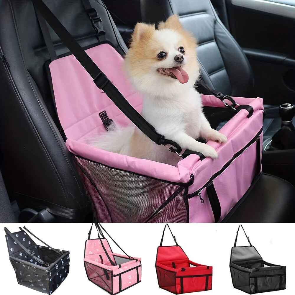 Foldable Dog Car Seat Cover: Secure Travel Hammock