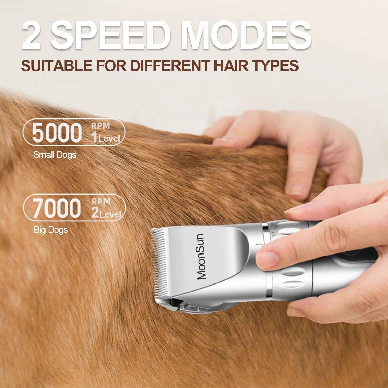 MoonSun Pet Clippers: Professional Home Grooming Kit