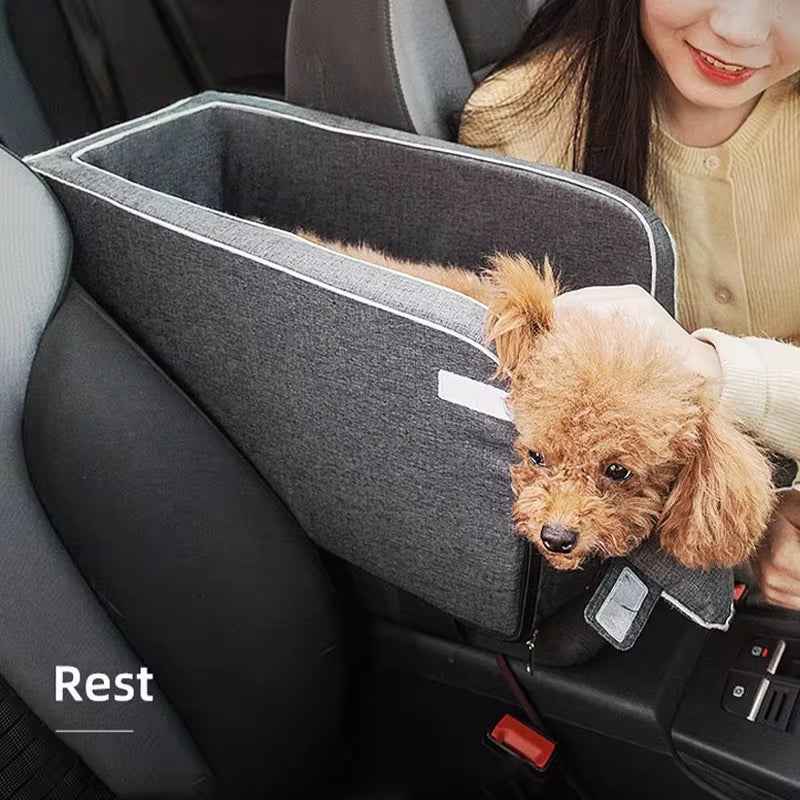 Portable Dog Car Seat for Safe Pet Travel - Small Breeds