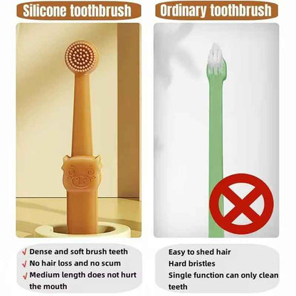 Pet Dental Care Silicone Toothbrush