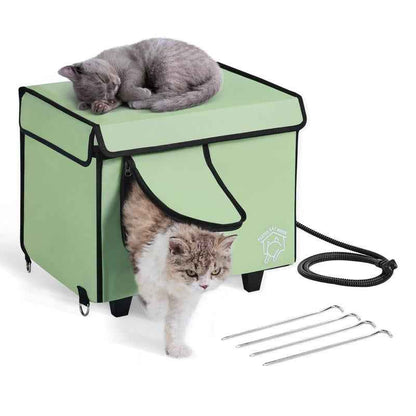 Heated Cat House Winter Protection