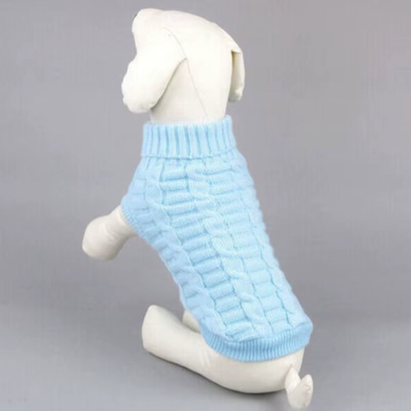 Warm Winter Pet Sweater for Small Dogs - Knitted Dog Coat - HuckMB Pet Supply