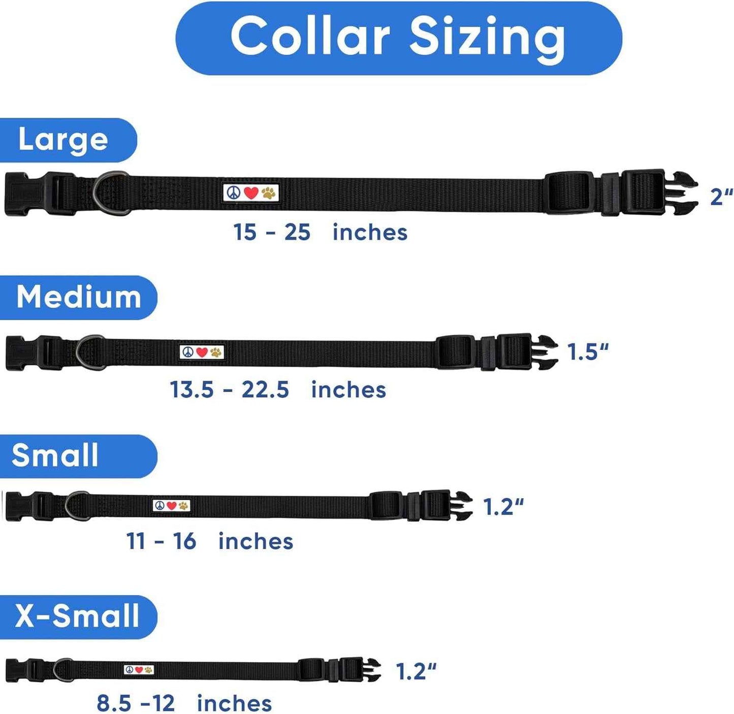 Reflective Padded Pink Dog Collar for Medium/Large Pets