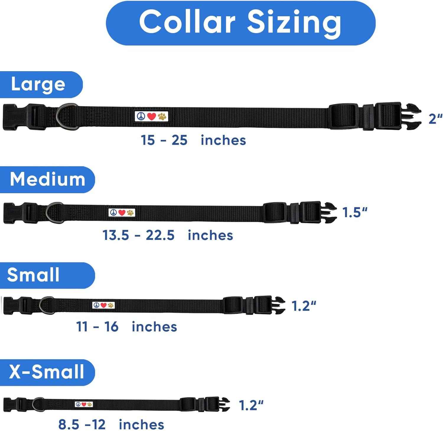 Reflective Padded Pink Dog Collar for Medium/Large Pets