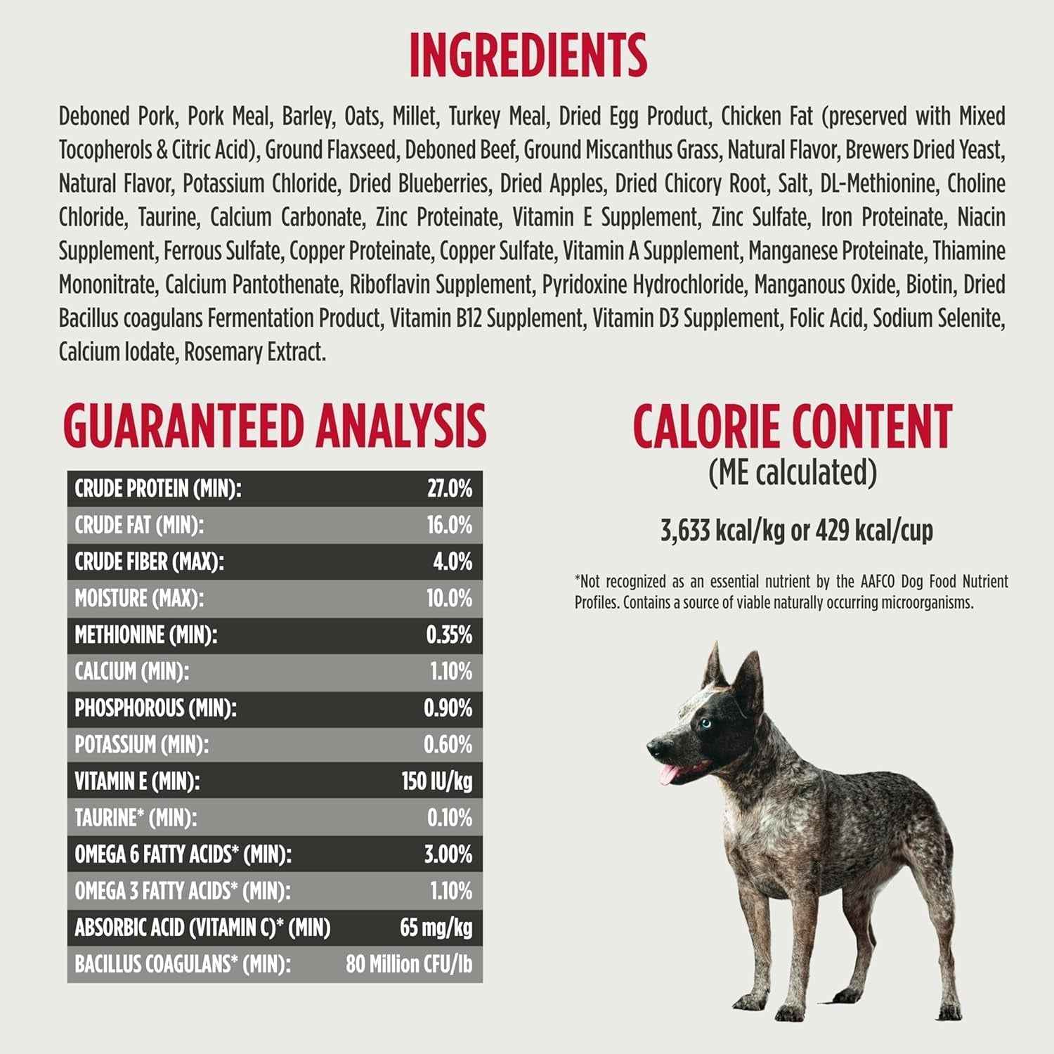 Nulo Frontrunner Ancient Grains High-Protein Dog Food 25lb