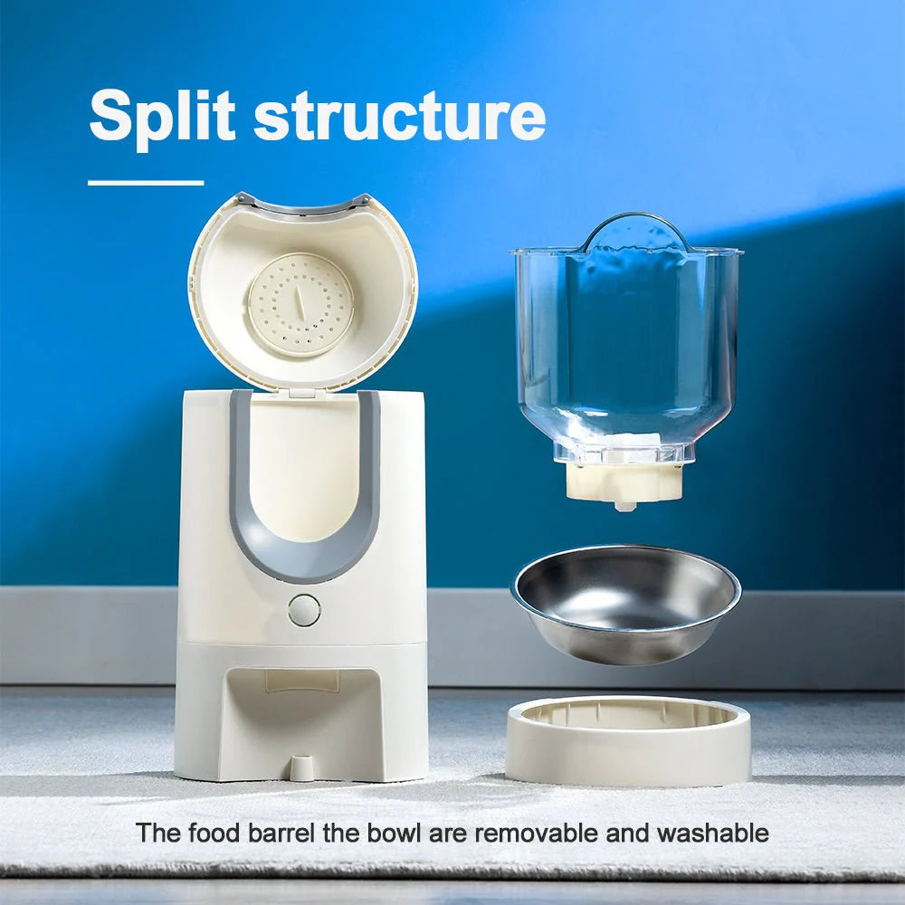 HEYBO Automatic Cat Feeder Timed Cat Food Dispenser Smart - HuckMB Pet Supply