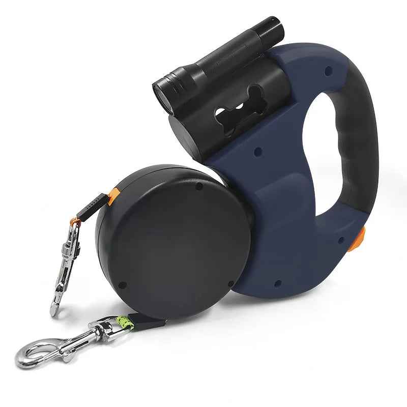 Double Dog Retractable Leash Rotating