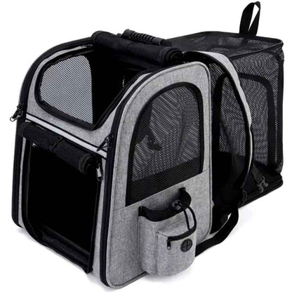 Durable Expandable Pet Backpack for Travel & Adventures