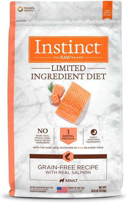 Instinct Grain-Free Salmon Dog Food, 20lb - Ingredient Diet - HuckMB Pet Supply
