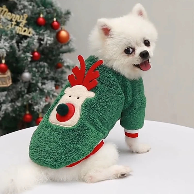 Festive Pet Costumes: Christmas Dog & Cat - HuckMB Pet Supply