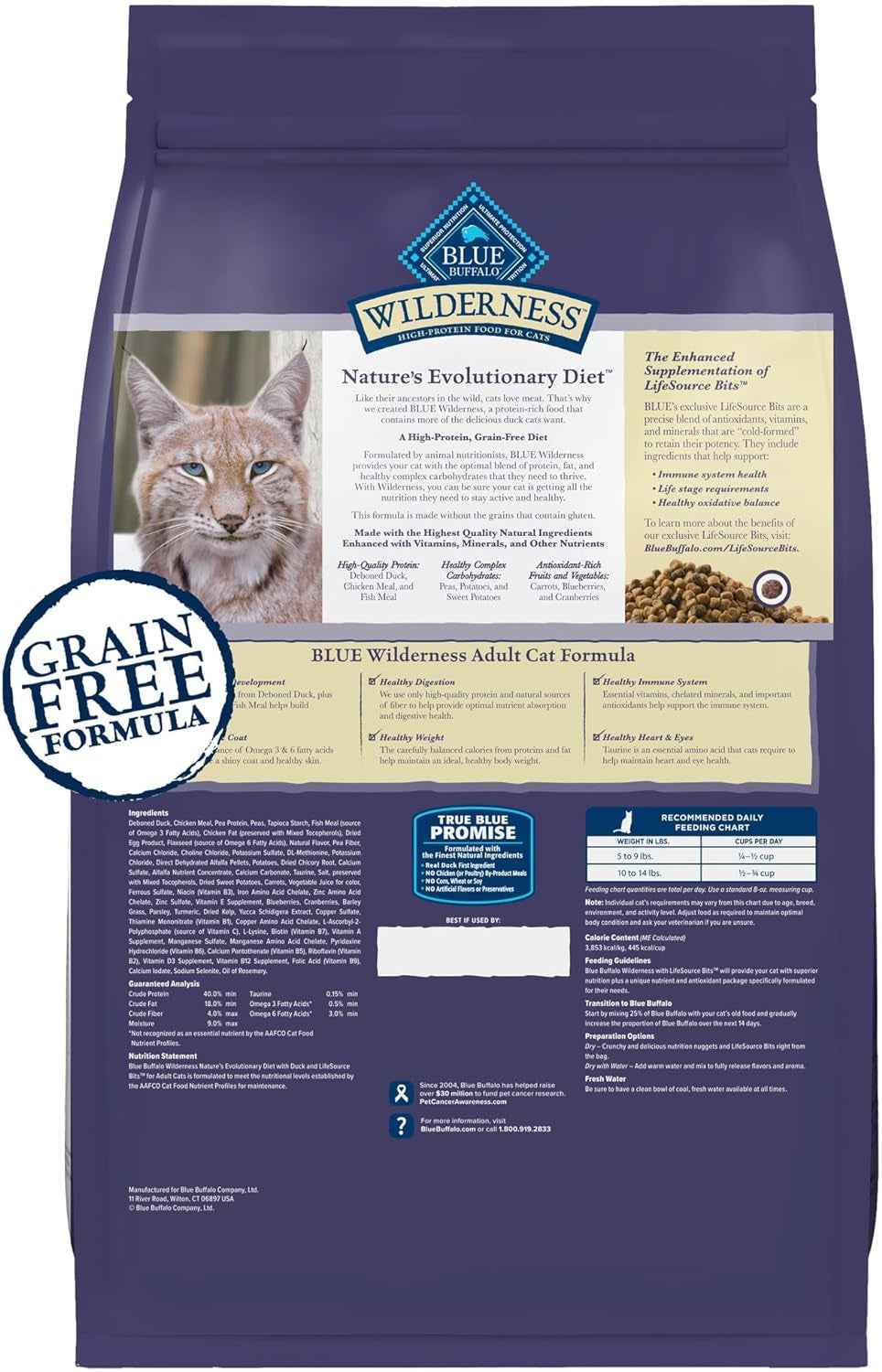 Blue Buffalo High-Protein Grain-Free Cat Food Chicken Recipe