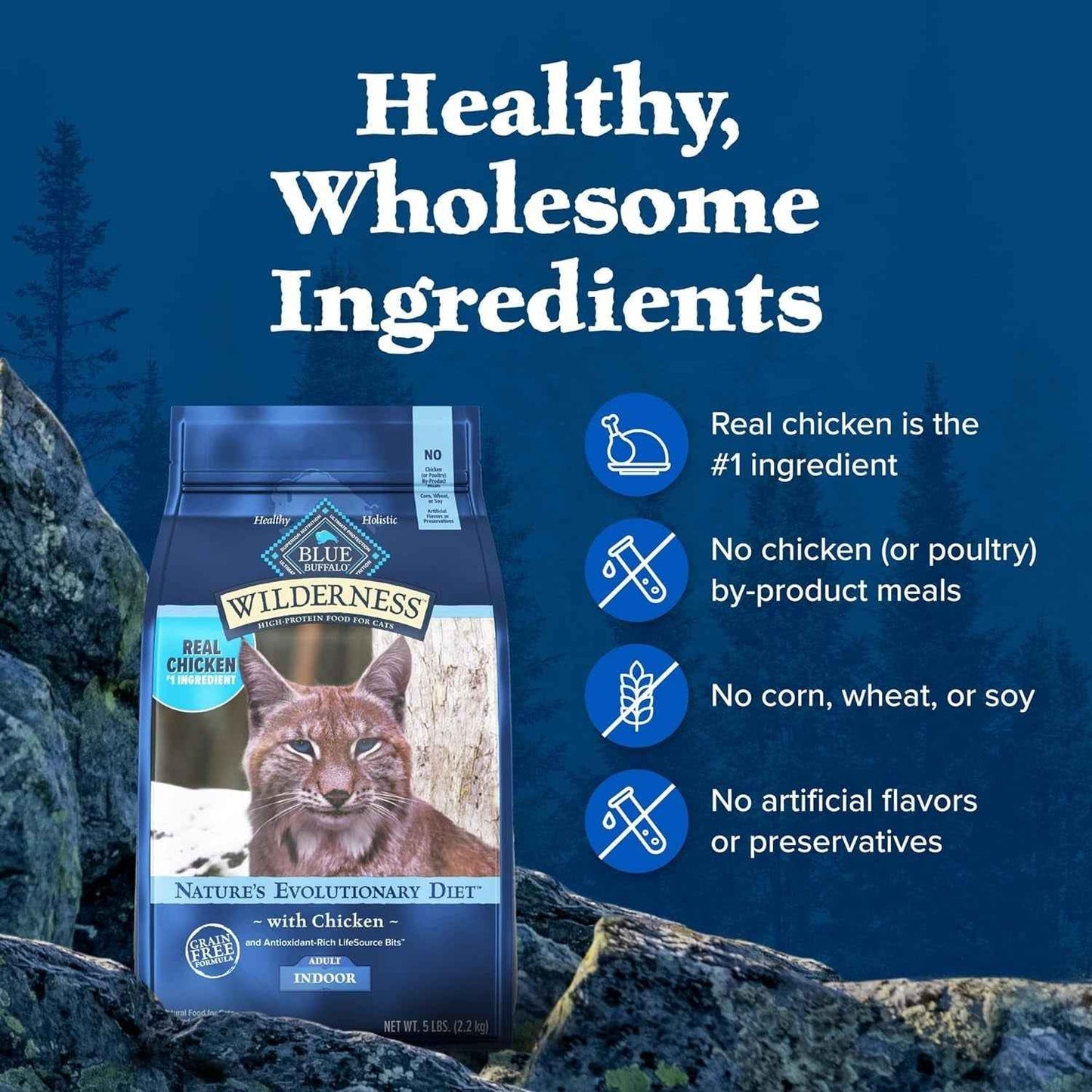 Blue Buffalo Wilderness High-Protein Grain-Free Cat Food