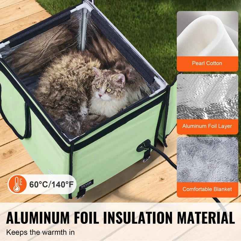 Heated Cat House Winter Protection