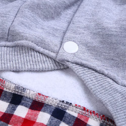 Plaid Dog Polo Shirt - Stylish Attire for Small Dogs - HuckMB Pet Supply