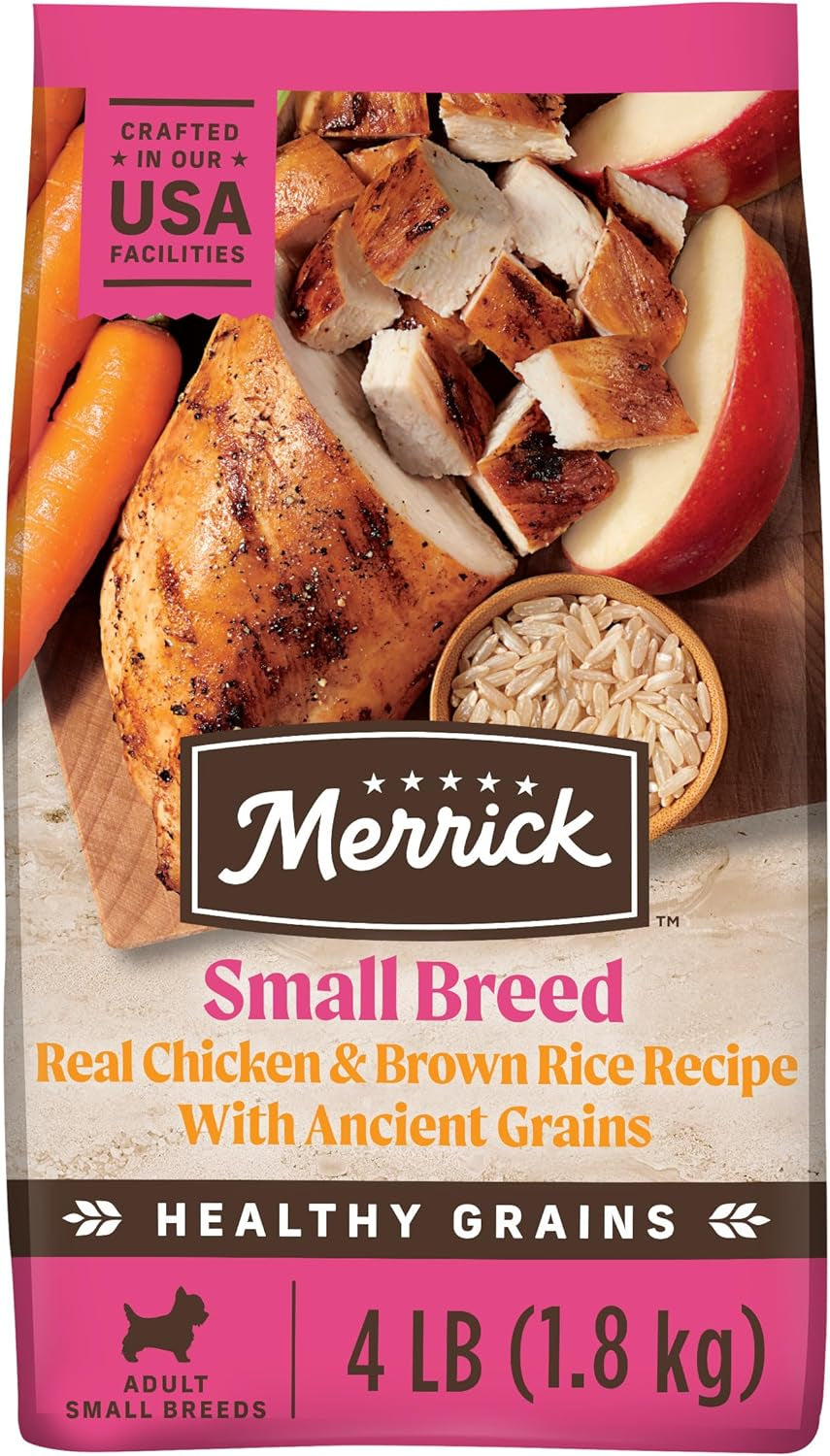 Merrick Small Breed Dry Dog Food: Healthy Grains Kibble - HuckMB Pet Supply