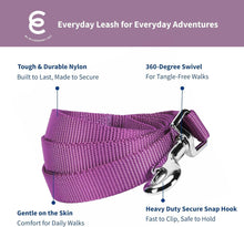 Durable Nylon Violet Dog Leash by Blueberry Pet Essentials - HuckMB Pet Supply