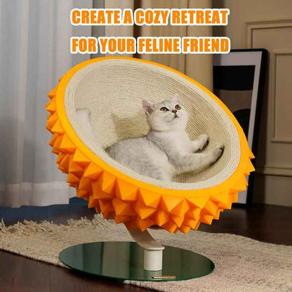 Durian Cat Scratching Bed - 3-in-1 Cozy and Durable House