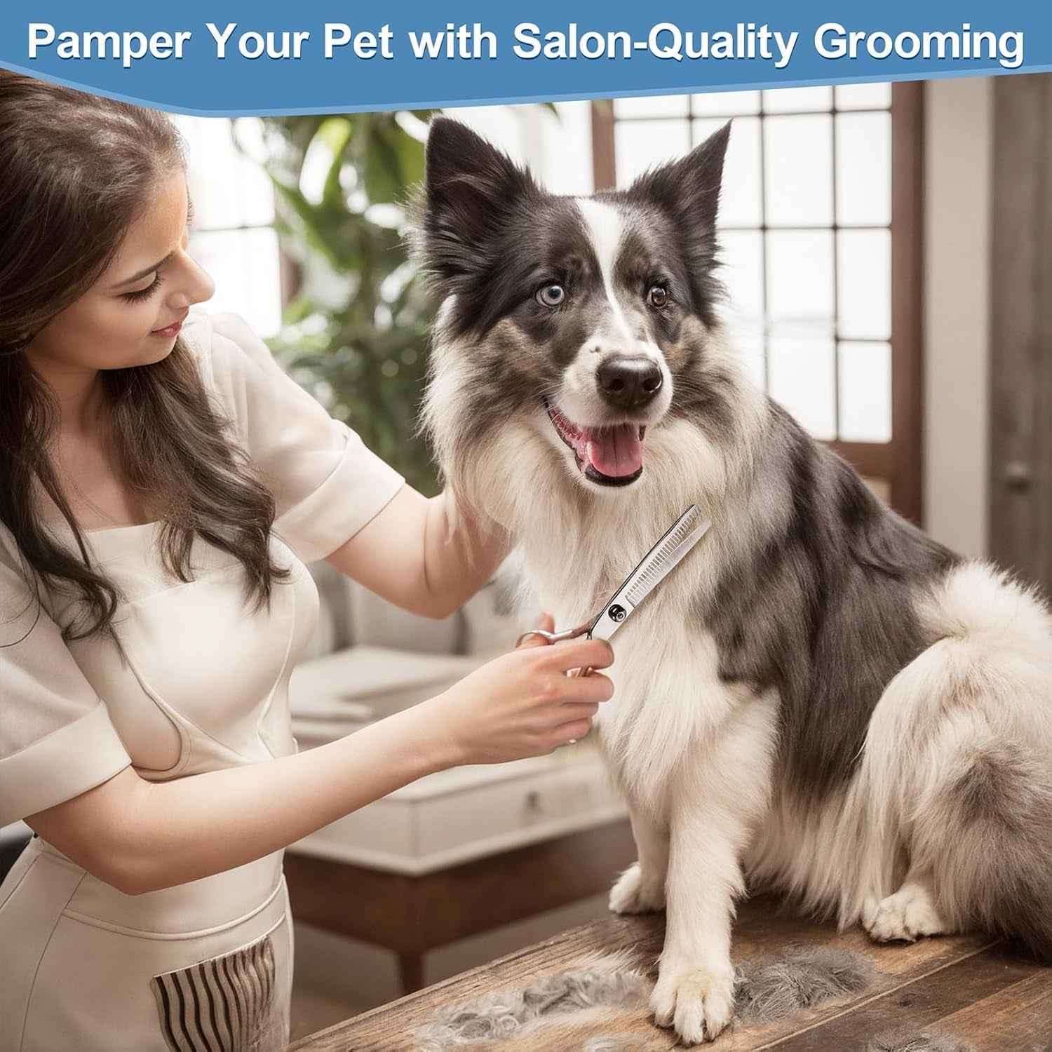 Durable Professional Dog Grooming Scissors Set