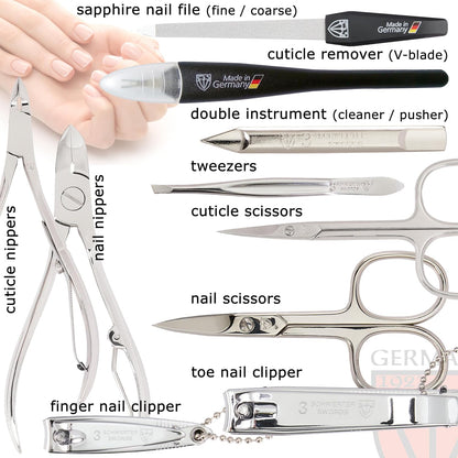 3 Swords Germany Manicure Pedicure Kit- High-Quality - HuckMB Pet Supply