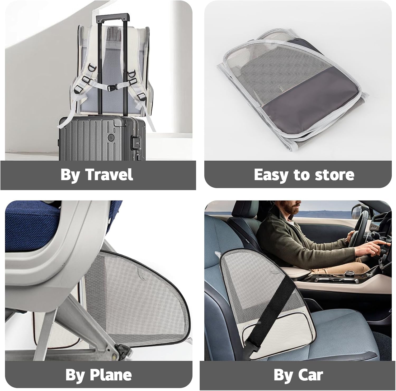 Airline Approved Pet Carrier Backpack -Ventilated for Travel - HuckMB Pet Supply