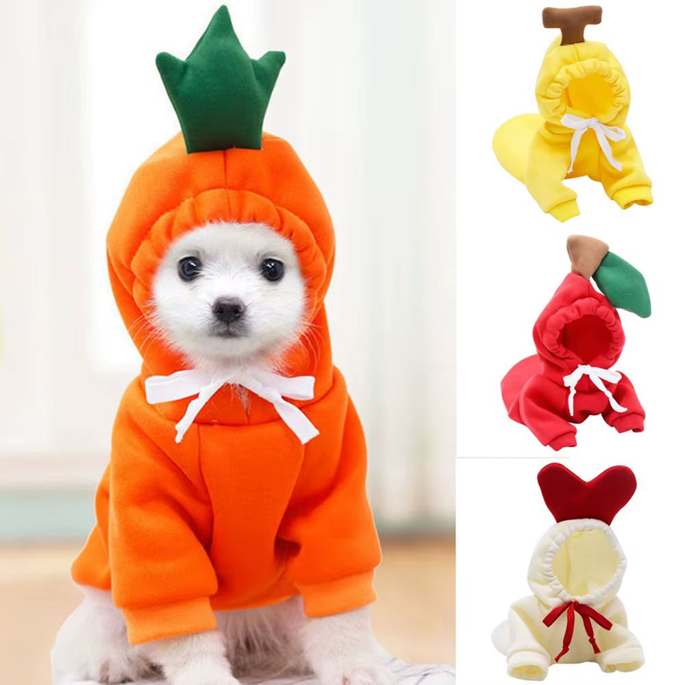 Fruit Dog Clothes for Small Dogs - Hoodies & Fleece Jackets - HuckMB Pet Supply