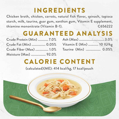 Purina Fancy Feast Senior Cat Broth Toppers White Chicken