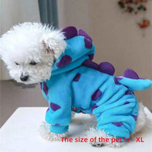 Dinosaur Pet Hoodie: Cozy Fleece Sweater for Small Dogs