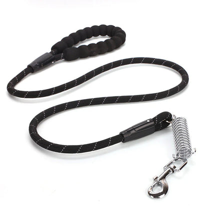 Pet Leash Reflective Nylon Spring Safety Tether Loop Rope - HuckMB Pet Supply