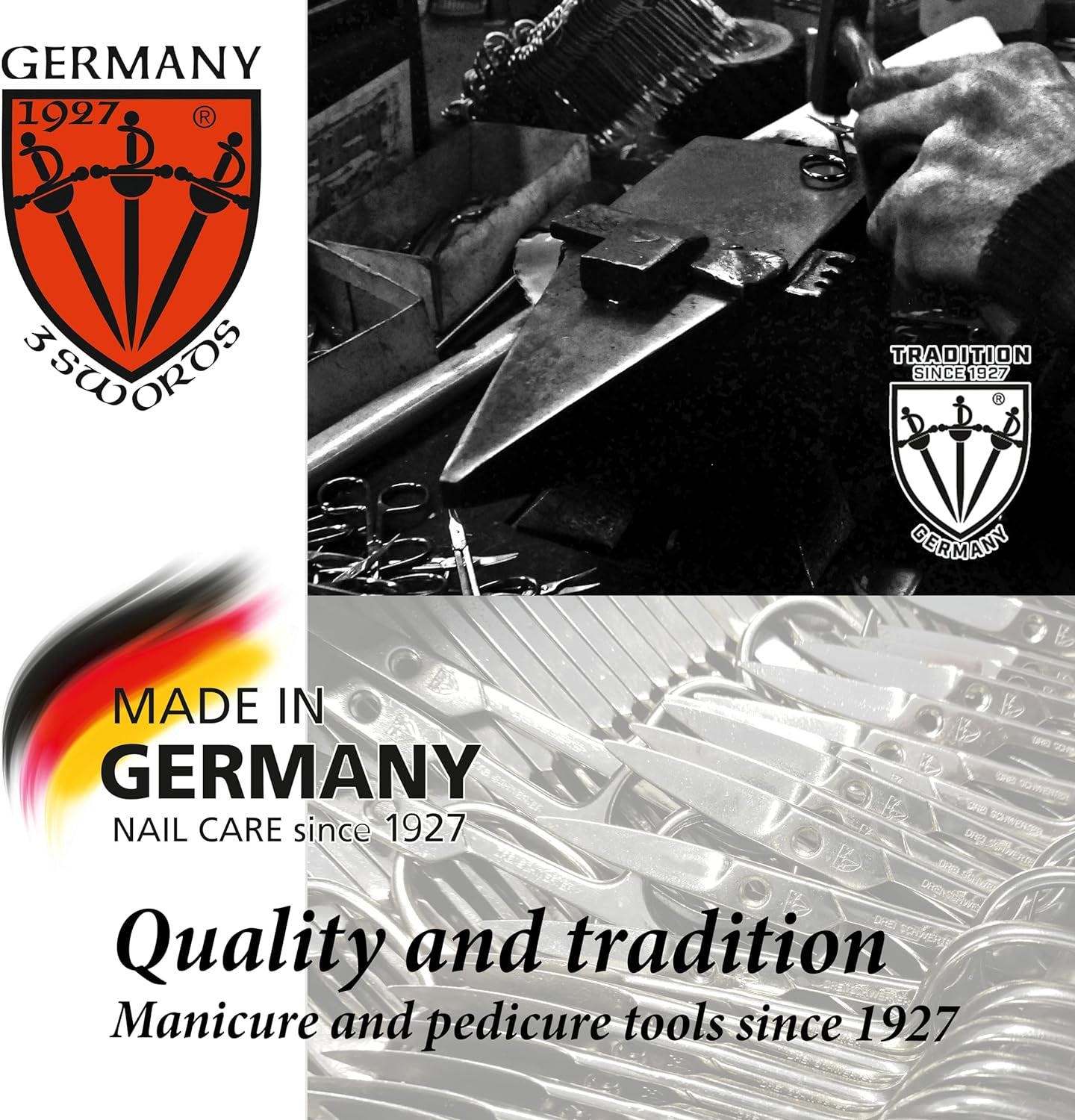3 Swords Germany Manicure Pedicure Kit- High-Quality - HuckMB Pet Supply