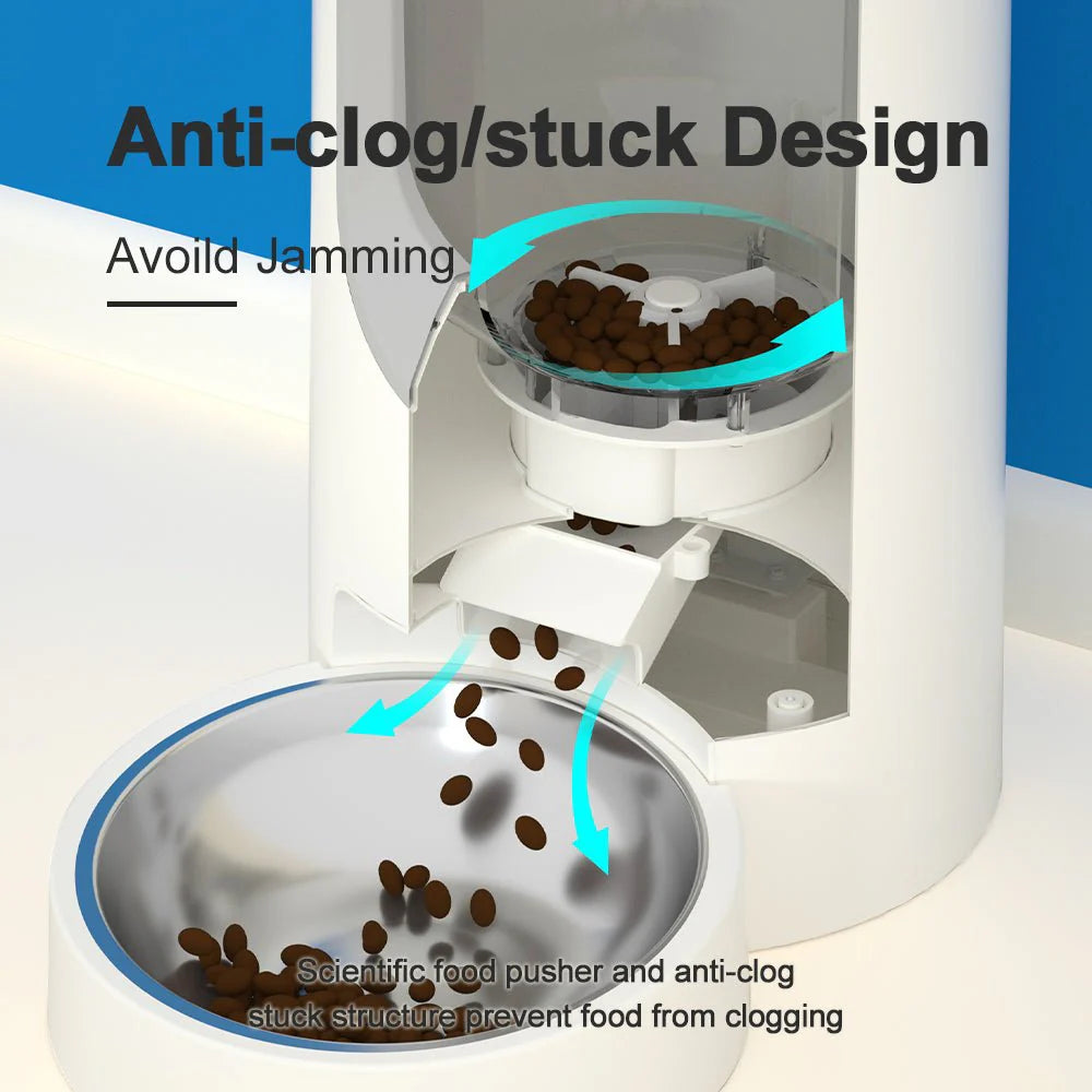 HEYBO Automatic Cat Feeder Timed Cat Food Dispenser Smart - HuckMB Pet Supply