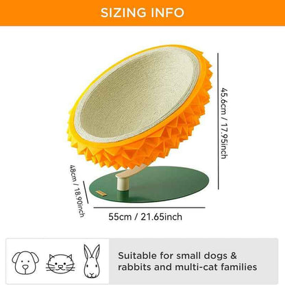 Durian Cat Scratching Bed - 3-in-1 Cozy and Durable House